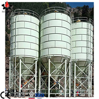 Silio de stockage de ciment d'occasion de Construction en inde, silio de ciment de cimenterie de 3000 tonnes