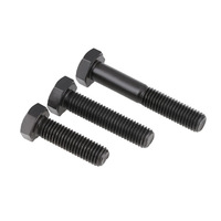 Baut dan Mur Hexagonal Hitam Din933 M6 Bouten M10 Tuerca Y Perno Fasteners M12 M13 Baut Hexagonal 18mm 80mm 8.8 Baut Kepala Hexagonal