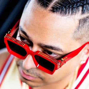 Lunettes vintage 2022 pour la mode hip-hop, lunettes de soleil pour hommes à imprimé léopard, lunettes carrées, nouvelles lunettes de soleil personnalisées pour hommes - Product Image 3