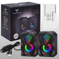 Haut-parleur filaire USB Offre Spéciale RGB light mini 2.0 pour ordinateur de bureau et de jeu