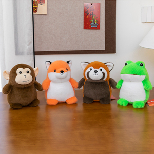 Animal de la Jungle mignon Kawaii jouets en peluche doux renard raton laveur singe jouets en peluche Lion pour enfants - Product Image 3