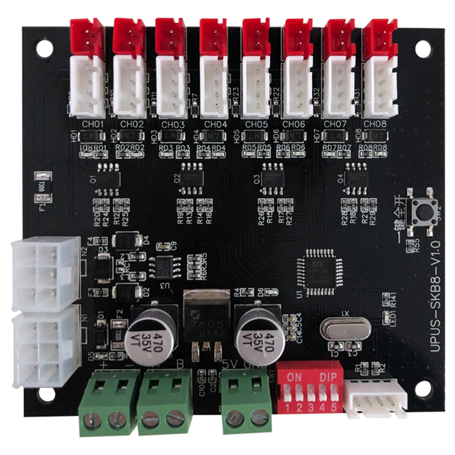 OEM RS485 Lock Control Board 8 Channel Controller for Vending Machine