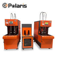 Machine de soufflage de bouteilles semi-automatique économique POLARIS pour bouteilles d'eau et de jus en PET, modèle Delta à économie d'énergie 5000 ml avec roulement