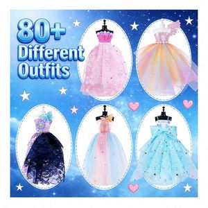 Kit de Conception de Robe de Mariée Toysrunner pour Filles 7-12 ans – Mannequin de Couture en Plastique, Gabarits en Tissu, Accessoires, Outils et Carnet de Croquis - Product Image 3