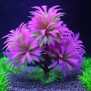 Fish <b>Tank</b> Scenery Aquatic Plants Trees Background Simulation Aquatic Decoration Plastic Plants Aquarium Landscaping Decoration - Product Image 3