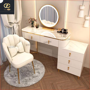 Lampu meja kayu LED Multifungsi, Kabinet Vila Kamar Tidur marmer putih mewah gaya Nordik Modern - Product Image 5