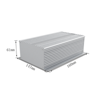 Caja de Proyectos de Aluminio, Cuerpo Dividido, Extrusión de Aluminio Anodizado, Montaje en Pared, Caja Electrónica de Aluminio Extruido, Carcasa para PCB