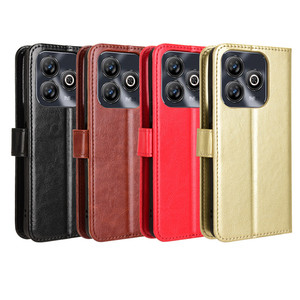 Crazy Horse Pattern Wallet Funda de teléfono de cuero para ZTE Blade A75 - Product Image 6