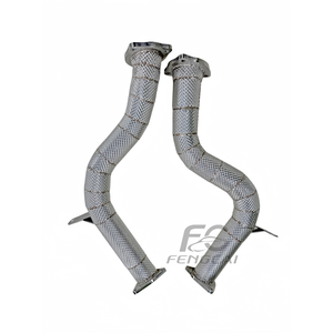 Sistema di Scarico con Downpipe Catalizzato ad Alto Flusso in Acciaio Inox 1.5mm per Porsche Cayenne E-hybrid 3.0T 2011-2018 958 - Product Image 6