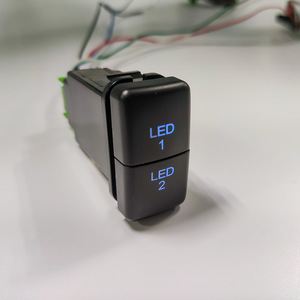 Interruptor LED de doble botón de 12V para Toyota Hilux Land Cruiser FJ Cruiser, iluminación interior, control de la consola central - Product Image 2