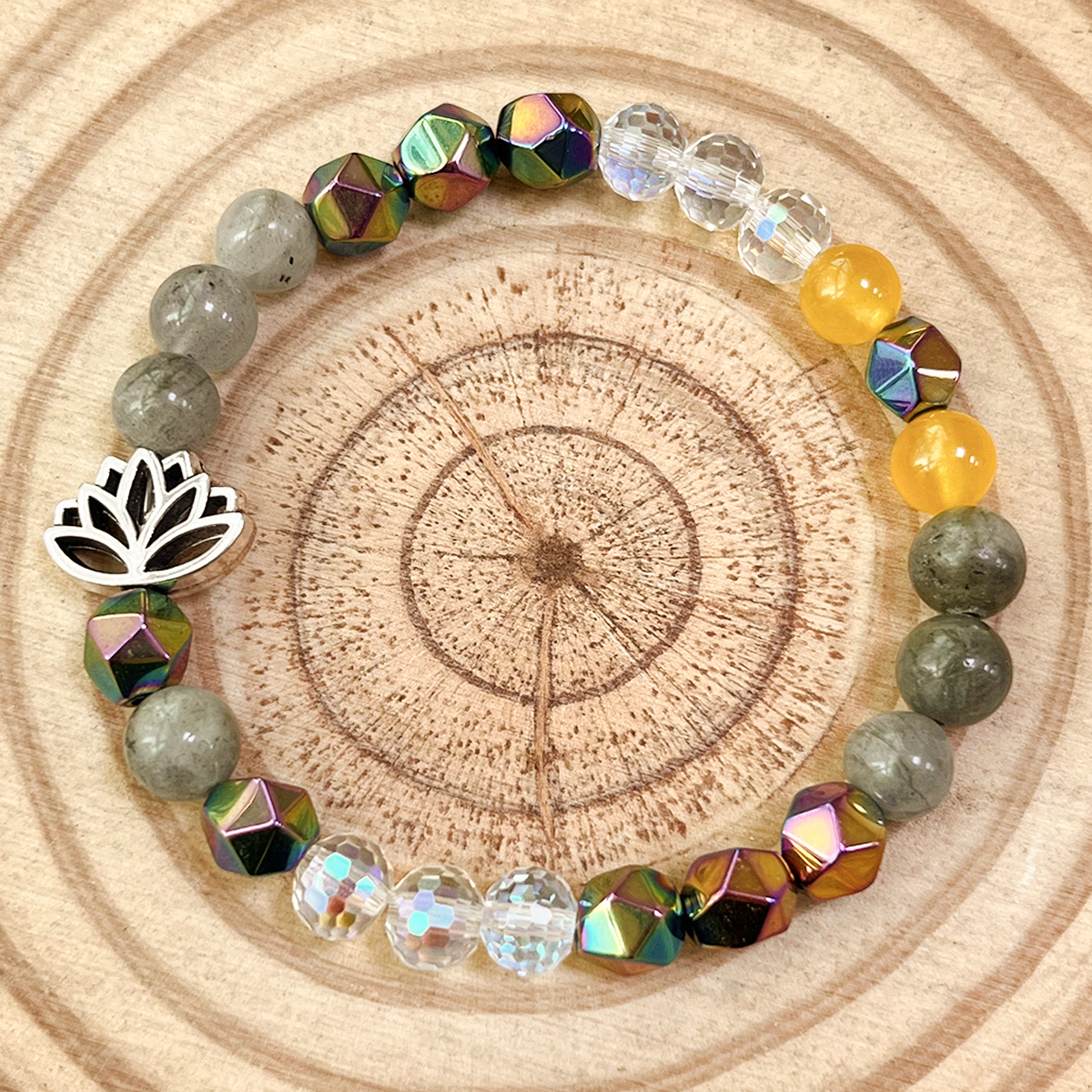 Bracelet de yoga Lotus 7 Chakras