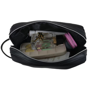 Trousse de Toilette Portable Vintage en Nylon Haute Densité avec Fermeture Éclair Rembourrée en EVA pour Hommes – Rangement Cosmétiques et Articles de Rasage de Voyage - Product Image 3
