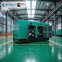 Groupe électrogène diesel industriel silencieux de haute qualité 250 kVA 400 kVA 600 kVA avec ATS, démarrage automatique et à distance, refroidissement par eau