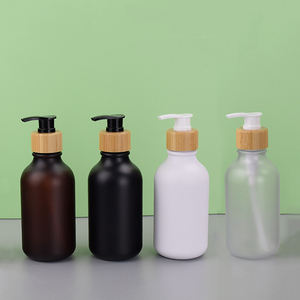 300ml 500ml Fournisseurs de bouteilles en plastique personnalisées Bouteilles en plastique PET rondes vides Emballage cosmétique avec pompe à lotion (PB02) - Product Image 3