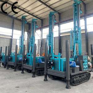 Machine de forage de puits d'eau portative diesel de profondeur de 200 mètres plate-forme de forage de roche dure pour puits profonds - Product Image 1