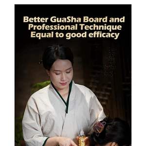 Pettine per Massaggio Meridiano, Strumento Gua Sha per Massaggio alla Testa, Trattamento di Recupero Fasciale, Pettini per Massaggio Antireumatico e Circolazione Sanguigna - Product Image 3