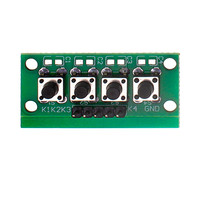 Modul kunci independen 2 / 3 / 4 / 5-bit, mikrokontroler STM32, modul papan keyboard matriks 16-tombol dengan tombol sentuh