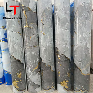 <span class=keywords><strong>Film</strong></span> PVC métallisé marbre doré <span class=keywords><strong>Film</strong></span> décoratif par transfert de chaleur Rouleau d'estampage à chaud pour presse à vide Fabricant de feuille laminage d'or - Product Image 4