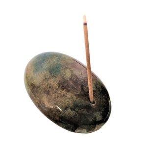 100% authentique Indien Naturel <span class=keywords><strong>Agate</strong></span> <span class=keywords><strong>Pierre</strong></span> Gemme Porte-Encens Bougie Bâton D'encens Rack - Product Image 1