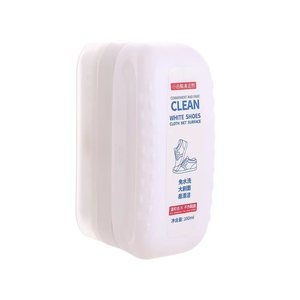 Limpiador de zapatos blancos con cepillo y esponja, limpieza en seco de 100ml para zapatos blancos, protección contra el amarilleamiento y la oxidación - Product Image 3