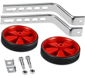 Roues d'entraînement de vélo 12 <span class=keywords><strong>14</strong></span> 16 18 20 <span class=keywords><strong>pouces</strong></span> arrière robuste avec stabilisateurs Kit monté <span class=keywords><strong>pour</strong></span> enfants garçons filles vélos - Product Image 2