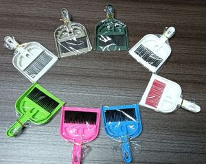 ไม้กวาดพลาสติกขนาดเล็กแบบพกพาสูงชุดไม้กวาดและที่ตักขยะตั้งโต๊ะขนาดเล็กแปรงทำความสะอาดสำหรับโต๊ะในครัวเรือนสำนักงานห้องครัวสัตว์เลี้ยงรังนก - Product Image 2