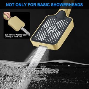 Kit Rubinetto <span class=keywords><strong>Doccia</strong></span> Oro Lucido, Montaggio a Soffitto, con 2 Soffioni <span class=keywords><strong>Doccia</strong></span> e Doccetta <span class=keywords><strong>Multifunzione</strong></span> - Product Image 3