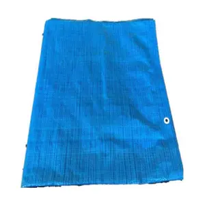 180g pe blue waterproof recycled plastic canvas fabric tarpaulin for truck cover