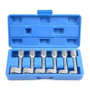 12pt 1/2" Drive L-Type Diesel Injector <strong>Fuel</strong> <strong>Line</strong> Sockets Wrench <strong>Set</strong> 12/14/16/17/18/19mm - Product Image 1