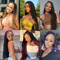 Tresses synthétiques en fibre à basse température, 8 pouces, volumineuses, pour femmes, extensions de cheveux, torsades à ressort, bomb twist, crochet, trame unique