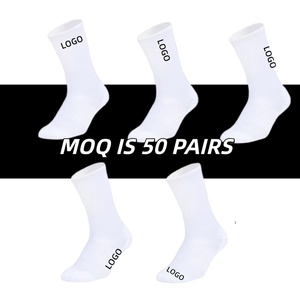 Gym Chaussettes De Luxe Qualité Mode Coton Hommes Crew Chaussettes Broderie Logo Imprimer Gym Chaussettes Personnalisées - Product Image 1