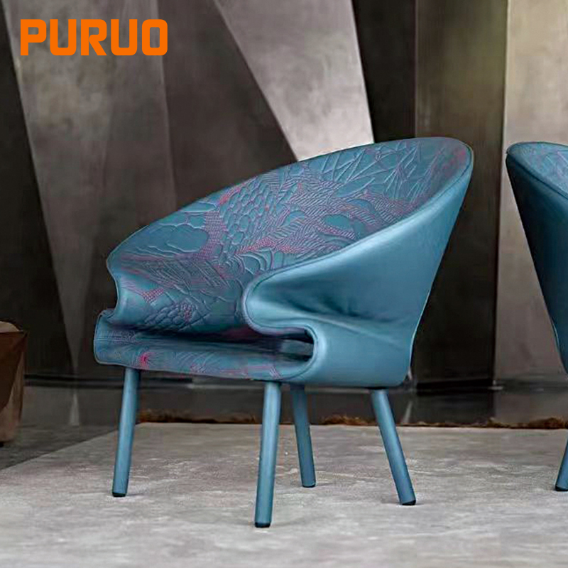 PURUO, оптовая продажа, заводская цена, садовый стул из искусственной кожи, одноместный диван, кресло для отдыха