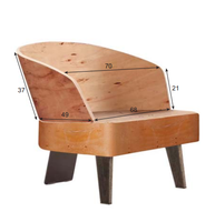 Chaise de loisirs en bois brut au design moderne avec structure en acier inoxydable pour salon, accessoires d'hôtel, rembourrage pour usage scolaire