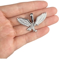 Bijoux d'usine en gros bon marché uni antirouille en acier inoxydable pendentif animal hip hop aigle pour hommes