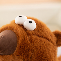 Peluche Marmotte Marron - Adorable Animal en Peluche Marmotte Cartoon, Oreiller Doux et Câlin pour Décoration de Bureau et Cadeau pour Enfants