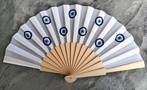 Ventagli Pieghevoli in Legno Personalizzabili Classici 23cm 16.5cm per Asporto - Product Image 2