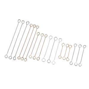 FAI DA TE JewelrMetal Acciaio Inox A Doppio Occhio Pin Dell'orecchio Degli Orecchini Perni di <span class=keywords><strong>Biella</strong></span> Per Gioielli FAI DA TE Fare Artigianato Forniture - Product Image 5