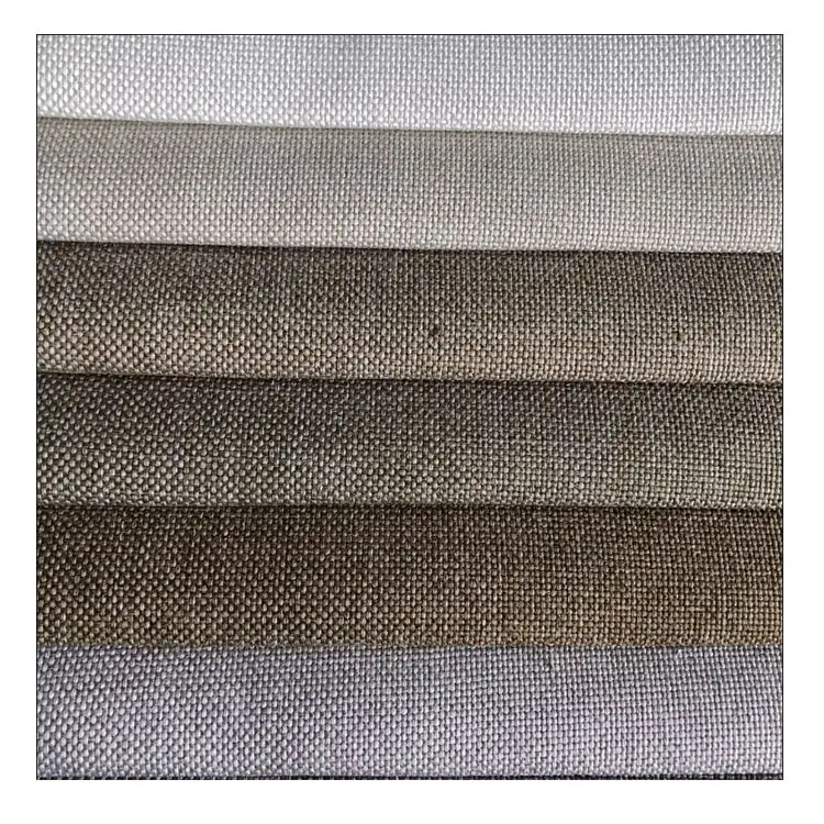 Nhà dệt linen vải Nhà cung cấp Linen Polyester sofa bọc Linen nhìn vải