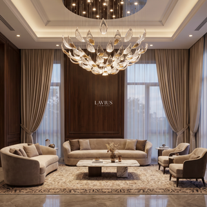 Lampadario a Sospensione in Cristallo di Lusso Moderno a Forma di Foglia per Villa, Sala da Pranzo, Soggiorno, Hotel, Lobby, Decorazione Lounge - Product Image 4