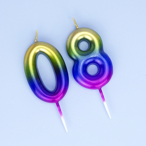 Velas Numéricas para Pastel de Cumpleaños, Decoración de Lujo con Números en Degradado Dorado, Directo de Fábrica - Product Image 2