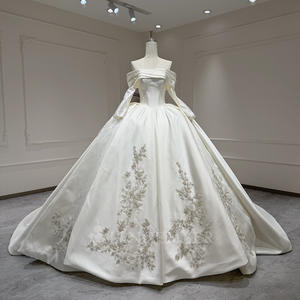 <span class=keywords><strong>Robe</strong></span> de mariée sans bretelles Xx50 avec broderie de sequins et dos lacé pour cérémonie <span class=keywords><strong>civile</strong></span> Vestido De Noiva Jancember - Product Image 2