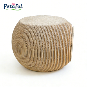 卸売大型高密度耐久性のある高級猫ハウス環境に優しい再生段ボール製爪とぎ付きアパート型室内用 - Product Image 6