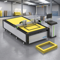Machine de découpe automatique de panneaux acoustiques numériques CNC à couteau oscillant pour panneaux insonorisants en feutre PET