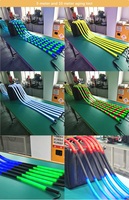Lampe programmable RVB pleine couleur, tube noir, bande de néon en silicone, bande de néon flexible, lumière LED néon pour décoration intérieure