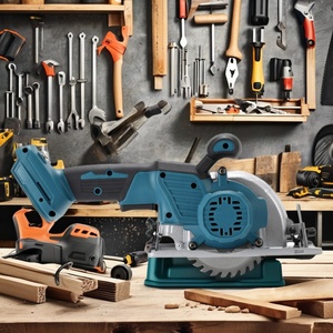 Công suất cao 5-inch không chổi than có thể sạc lại không dây cưa điện Lithium 125mm Máy cắt cầm tay một tay tự làm - Product Image 4