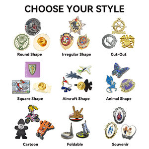 Kim loại phim hoạt hình ve áo pins tùy chỉnh thiết kế kinh dị điện thoại di động 3m Sticker men pins trang trí - Product Image 4