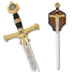 Épée des Chevaliers Templiers Maçonniques Meilleure Qualité Personnalisée Cosplay Maçonnerie Anneau de l'Épée du Seigneur 25CM Non Affûtée - Product Image 3