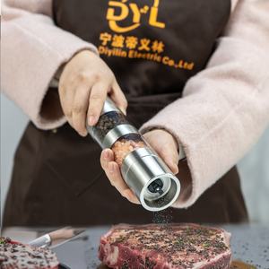 <span class=keywords><strong>Moulin</strong></span> à sel et à <span class=keywords><strong>poivre</strong></span> manuel en acier inoxydable 2 en 1, vente d'usine en gros - Product Image 6