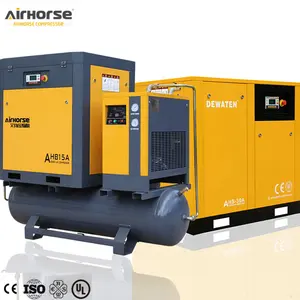 Safety Stock 7.5HP 10HP 20HP Integrated Screw Air Compressor CE Certification Made In China 5.5KW 7.5KW 60HZ