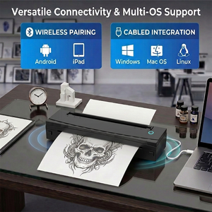 Stampante Termica per Tatuaggi D80 a Doppio Uso USB per <span class=keywords><strong>Stampa</strong></span> di Modelli e Formulari di Consenso per Studi di Piercing - Product Image 6